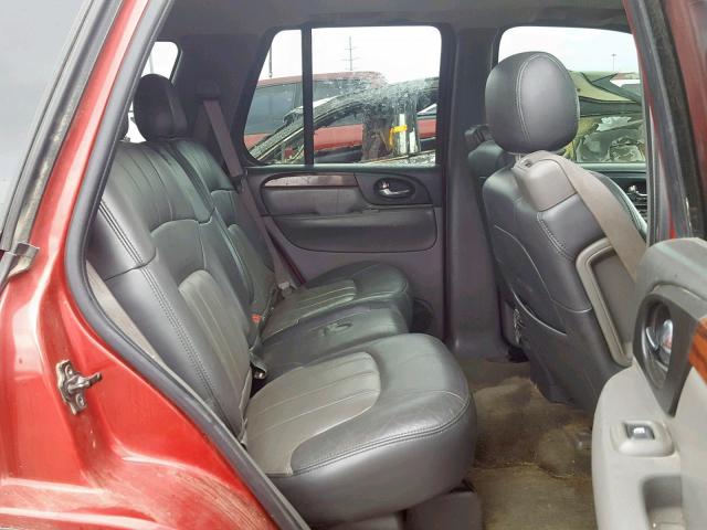 1GKDT13S842120543 - 2004 GMC ENVOY RED photo 6