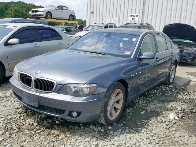 WBAHN83567DT76275 - 2007 BMW 750 GRAY photo 2