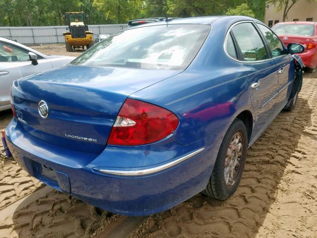 2G4WD582961207433 - 2006 BUICK LACROSSE C BLUE photo 4