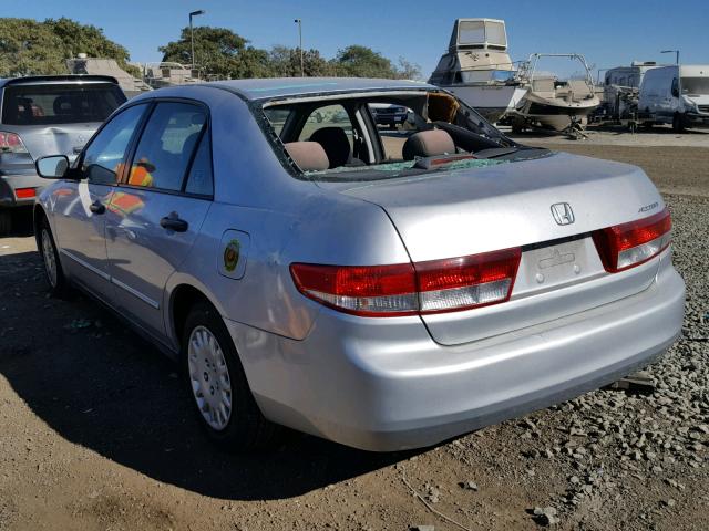 1HGCM56124A102576 - 2004 HONDA ACCORD DX SILVER photo 3