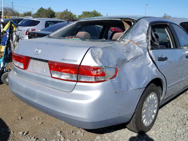 1HGCM56124A102576 - 2004 HONDA ACCORD DX SILVER photo 9