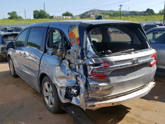 5FNRL6H55KB074844 - 2019 HONDA ODYSSEY EX SILVER photo 3