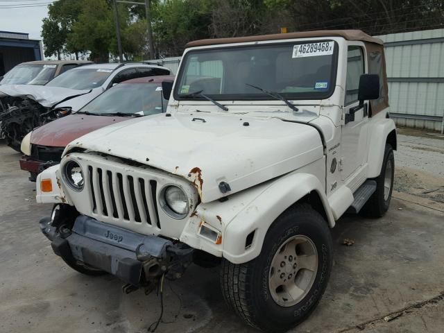 1J4FA59S81P376456 - 2001 JEEP WRANGLER / WHITE photo 2