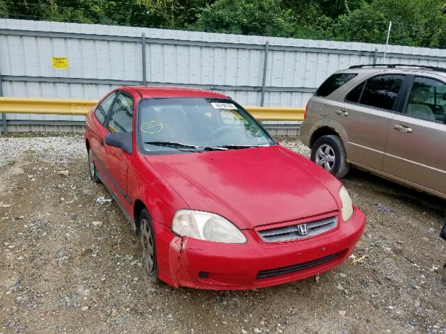 1HGEJ6226XL093640 - 1999 HONDA CIVIC DX RED photo 1