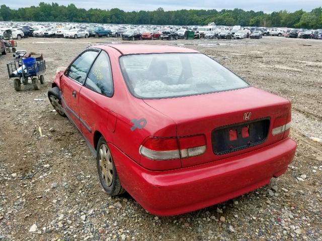 1HGEJ6226XL093640 - 1999 HONDA CIVIC DX RED photo 3