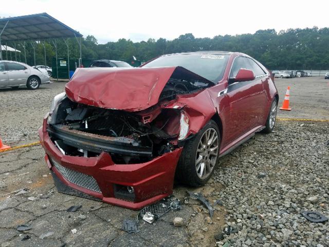 1G6DP1ED0B0115704 - 2011 CADILLAC CTS PREMIU RED photo 2