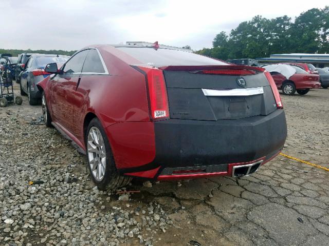 1G6DP1ED0B0115704 - 2011 CADILLAC CTS PREMIU RED photo 3