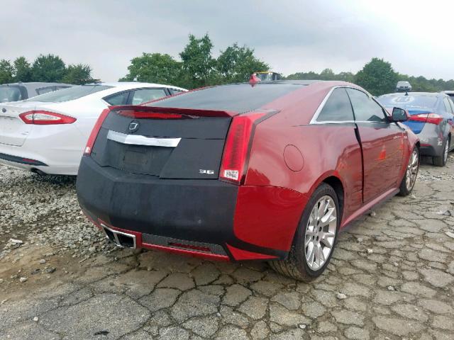 1G6DP1ED0B0115704 - 2011 CADILLAC CTS PREMIU RED photo 4