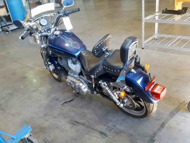 1HD4CR210DC445263 - 2013 HARLEY-DAVIDSON XL883 SUPE BLUE photo 3