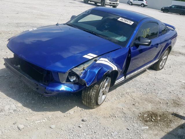 1ZVFT80N255117324 - 2005 FORD MUSTANG BLUE photo 9