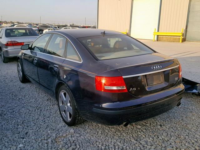 WAUDH74F98N150606 - 2008 AUDI A6 3.2 QUA BLUE photo 3