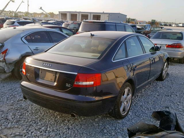 WAUDH74F98N150606 - 2008 AUDI A6 3.2 QUA BLUE photo 4