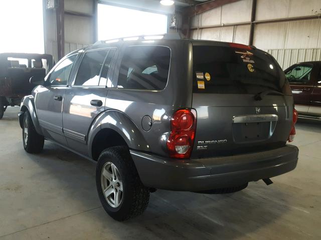 1D4HD48NX4F150105 - 2004 DODGE DURANGO SL GRAY photo 3