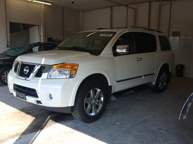 5N1BA0NEXEN606065 - 2014 NISSAN ARMADA PLA WHITE photo 2