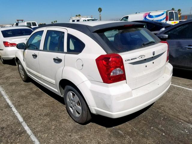 1B3HB28B18D664554 - 2008 DODGE CALIBER WHITE photo 3