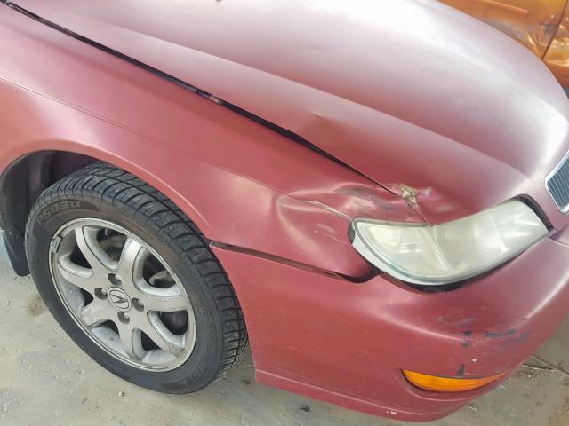 19UYA2247WL011162 - 1998 ACURA 3.0CL RED photo 9