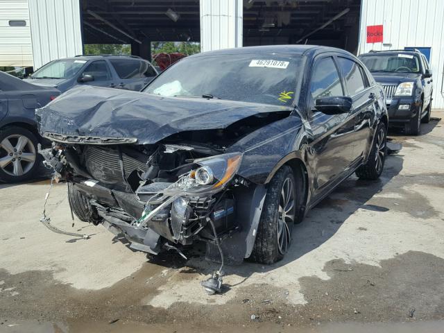 1C3CCBBG8EN102123 - 2014 CHRYSLER 200 TOURIN BLACK photo 2