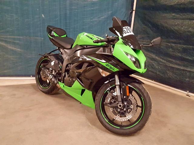 JKAZX4R13AA021629 - 2010 KAWASAKI ZX600 R GREEN photo 1