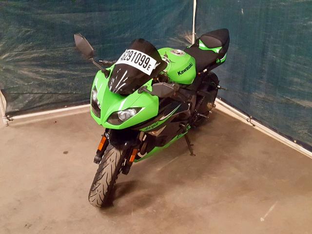 JKAZX4R13AA021629 - 2010 KAWASAKI ZX600 R GREEN photo 2