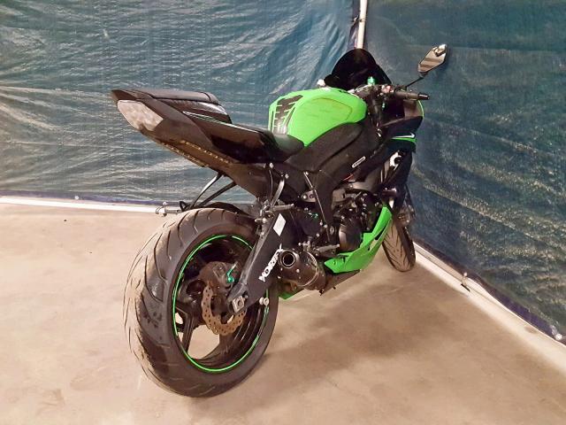 JKAZX4R13AA021629 - 2010 KAWASAKI ZX600 R GREEN photo 4