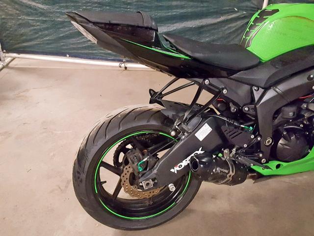 JKAZX4R13AA021629 - 2010 KAWASAKI ZX600 R GREEN photo 6