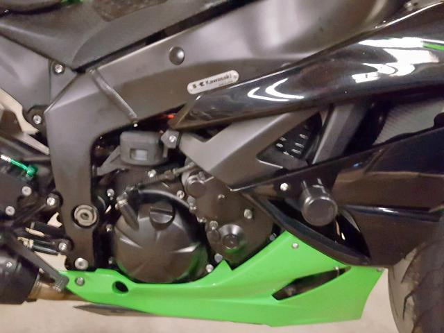 JKAZX4R13AA021629 - 2010 KAWASAKI ZX600 R GREEN photo 7