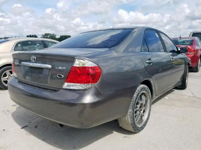 4T1BE32KX5U607416 - 2005 TOYOTA CAMRY LE GRAY photo 4