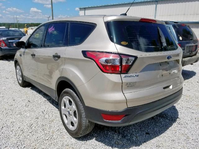 1FMCU0F70HUC07400 - 2017 FORD ESCAPE S GOLD photo 3