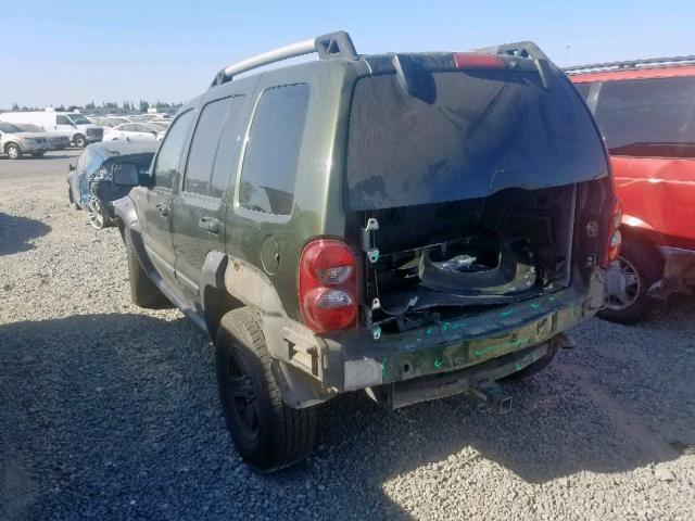 1J4GL38K86W237932 - 2006 JEEP LIBERTY RE GREEN photo 3