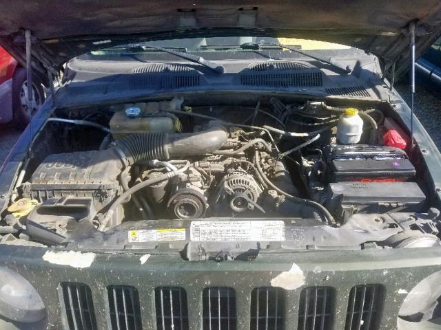 1J4GL38K86W237932 - 2006 JEEP LIBERTY RE GREEN photo 7