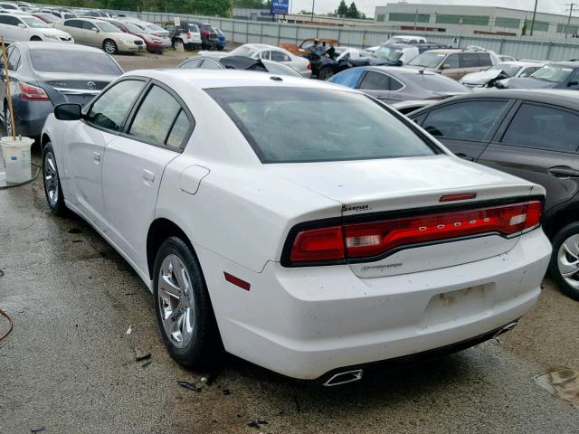 2C3CDXHG5CH129089 - 2012 DODGE CHARGER SX WHITE photo 3