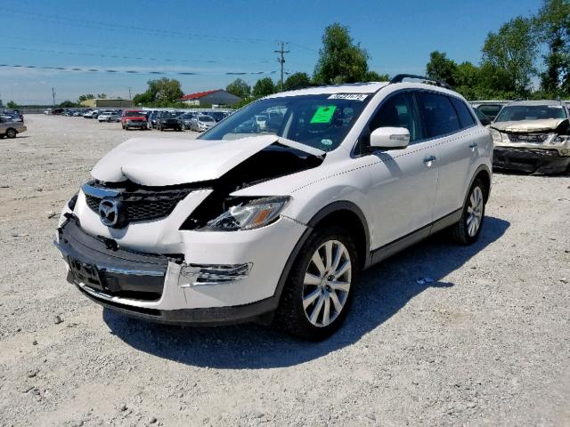 JM3TB38A280144173 - 2008 MAZDA CX-9 WHITE photo 2