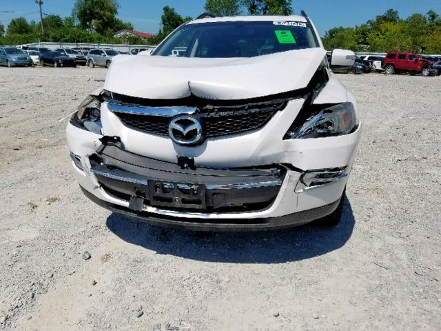 JM3TB38A280144173 - 2008 MAZDA CX-9 WHITE photo 9