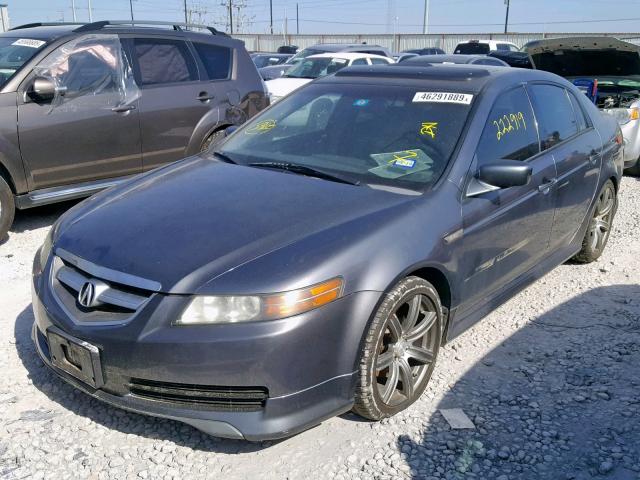 19UUA66276A029574 - 2006 ACURA 3.2TL GRAY photo 2