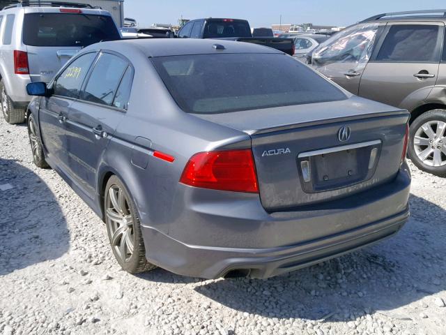 19UUA66276A029574 - 2006 ACURA 3.2TL GRAY photo 3