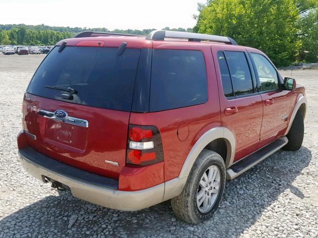 1FMEU74E46UB53356 - 2006 FORD EXPLORER E RED photo 4