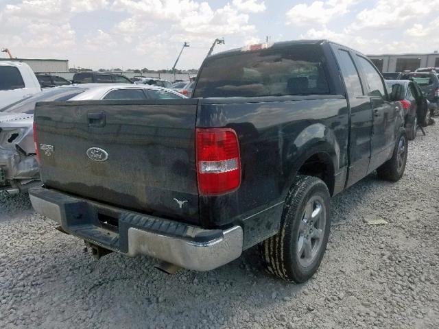 1FTRX12565KD32991 - 2005 FORD F150 BLACK photo 4