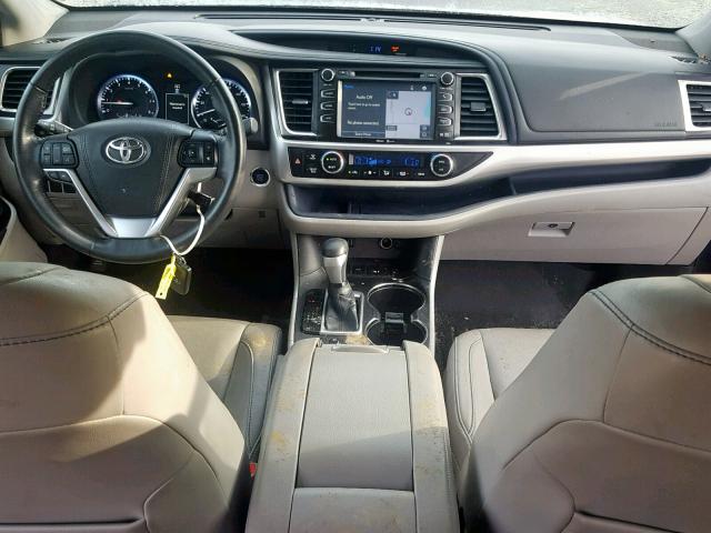 5TDKKRFH2FS072859 - 2015 TOYOTA HIGHLANDER BLUE photo 9