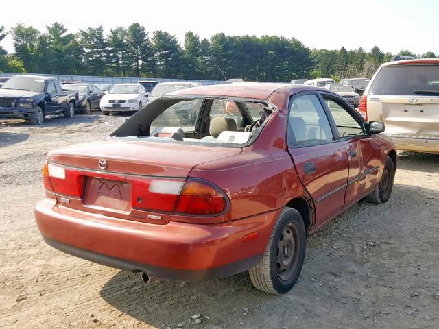 JM1BC1412W0180728 - 1998 MAZDA PROTEGE DX RED photo 4