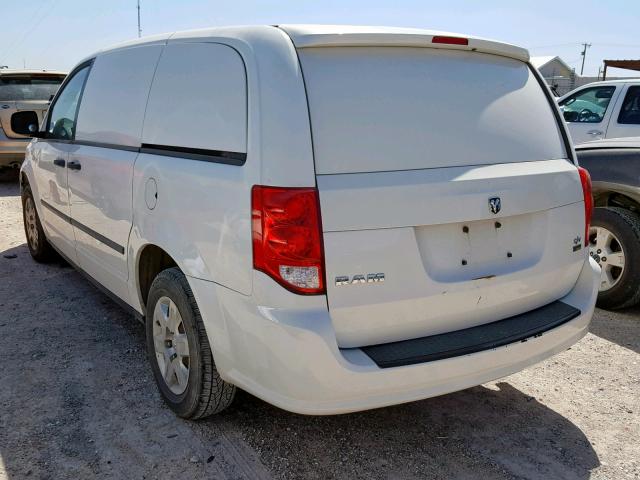 2C4JDGAG3CR217260 - 2012 DODGE RAM VAN WHITE photo 3