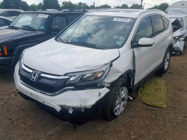 5J6RM4H7XGL107032 - 2016 HONDA CR-V EXL WHITE photo 2