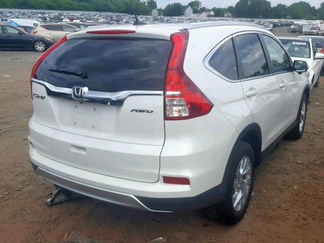 5J6RM4H7XGL107032 - 2016 HONDA CR-V EXL WHITE photo 4