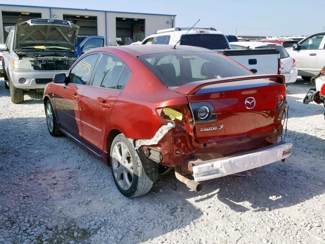 JM1BK323181169753 - 2008 MAZDA 3 S RED photo 3