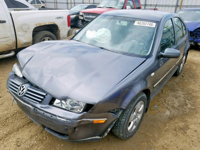 3VWSK69M34M017953 - 2004 VOLKSWAGEN JETTA GLS GRAY photo 2