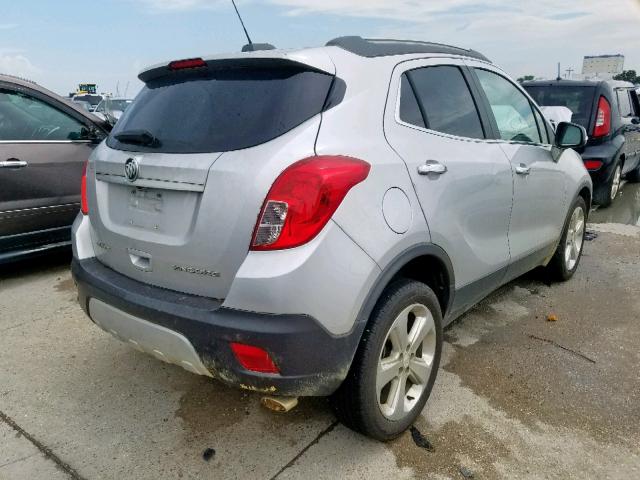 KL4CJASB1FB243886 - 2015 BUICK ENCORE SILVER photo 4