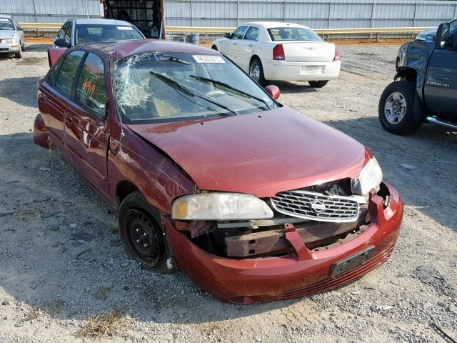 3N1CB51D92L686487 - 2002 NISSAN SENTRA XE MAROON photo 1