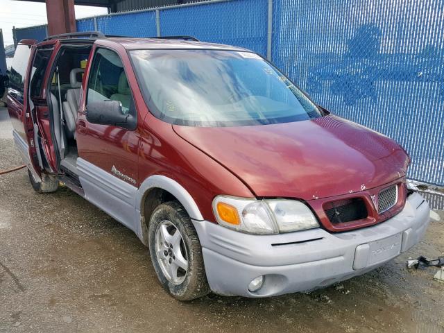 1GMDX03EXYD345525 - 2000 PONTIAC MONTANA RED photo 1