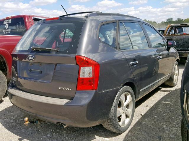 KNAFG526077121775 - 2007 KIA RONDO LX BLUE photo 4