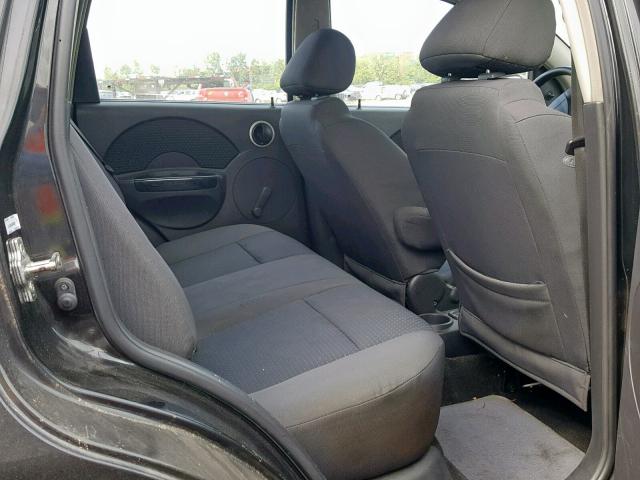 KL1TD666X8B088398 - 2008 CHEVROLET AVEO BASE BLACK photo 6