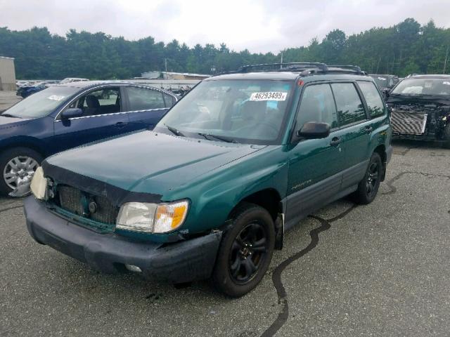 JF1SF63501H715192 - 2001 SUBARU FORESTER L GREEN photo 2